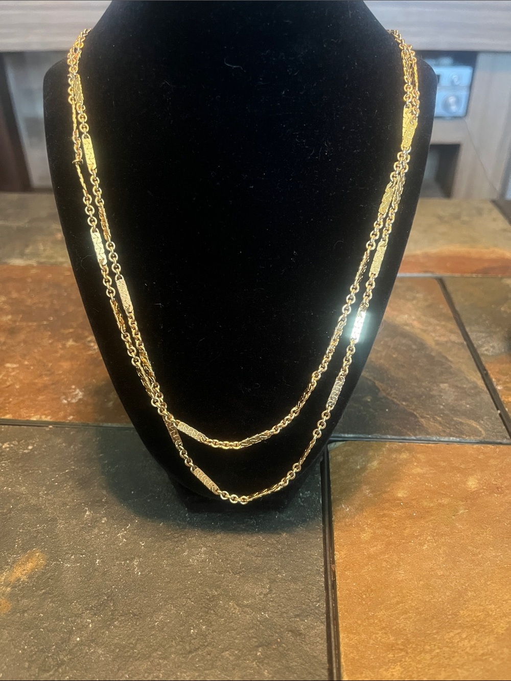 Vintage Monet Gold-Tone Long Chain Necklace - Women Jewelry